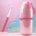 Cat-shaped home travel wash cup can store dental appliances